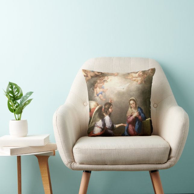 Almofada Anunciação de Murillo (detalhes) (Cadeira)