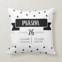 Anúncio de estado do bebê monocromático