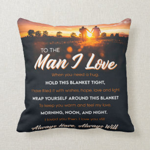Almofada Ao Homem Que Eu Amo, Presente De Aniversário Namo