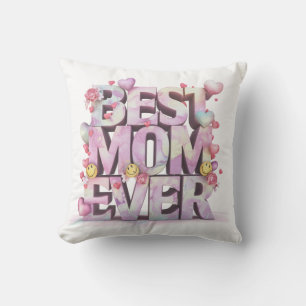 Almofada *~ AP72 MÃE MELHOR Dia-Mãe NUNCA Corta Floral 4