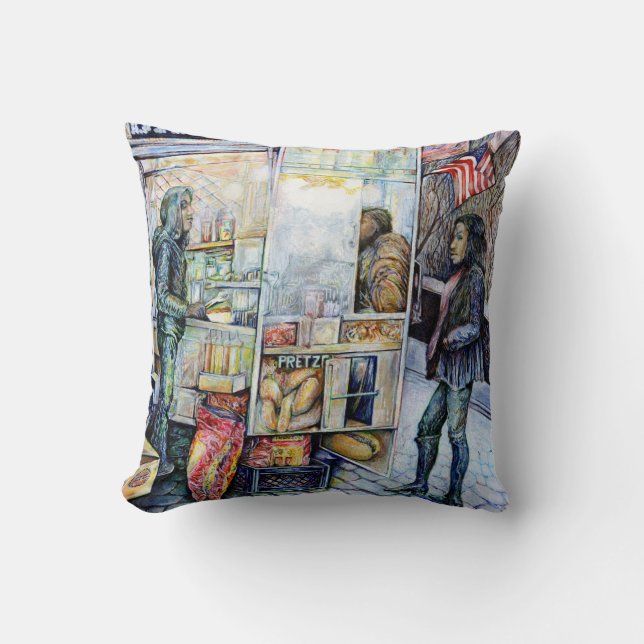 Almofada Apaixonado por Problemas, E Em Problemas Com O Amo (Frente)