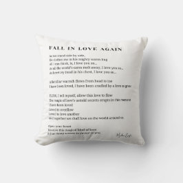 Almofada Apaixonem-se novamente poesia poema