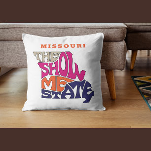 Almofada Apelido Word Art do Missouri