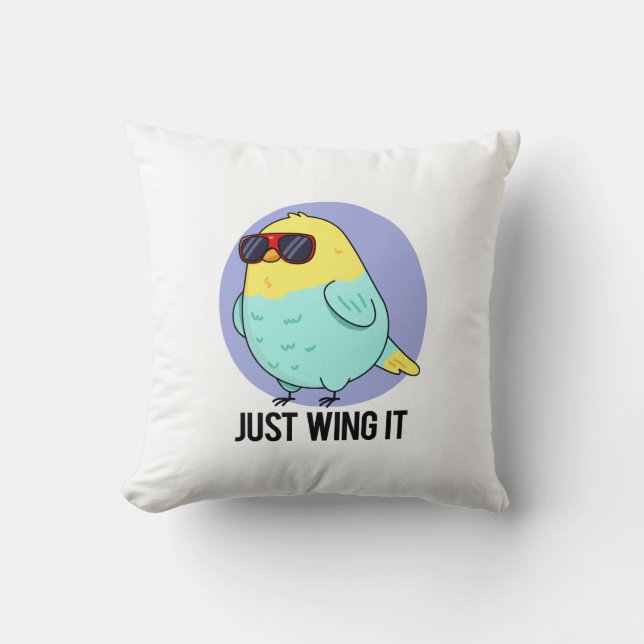 Almofada Apenas Abençoe Um Pássaro Engraçado (Frente)