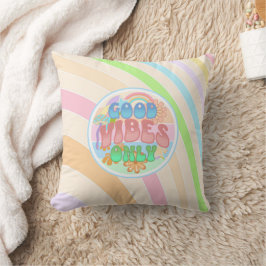 Almofada Apenas Boas Vibrações Retro Cores Vintage