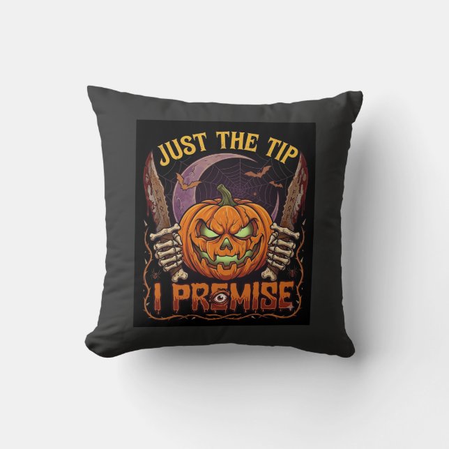 Almofada Apenas Dica Premissa Abóbora de Halloween Facas Sa (Frente)