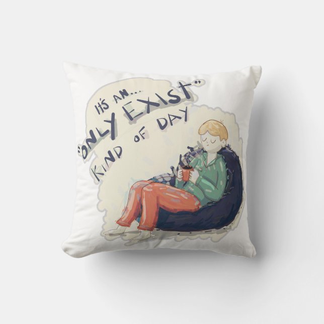 Almofada Apenas existe tipo de dia (Frente)