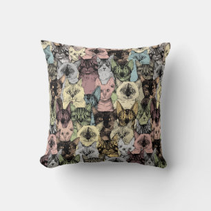 Almofada apenas gatos retro