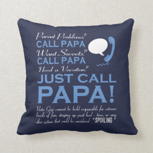 Almofada Apenas papá da chamada