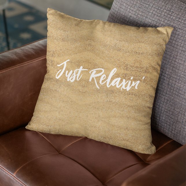 Almofada Apenas reaxando o Travesseiro decorativo de gradaç (Criador carregado)