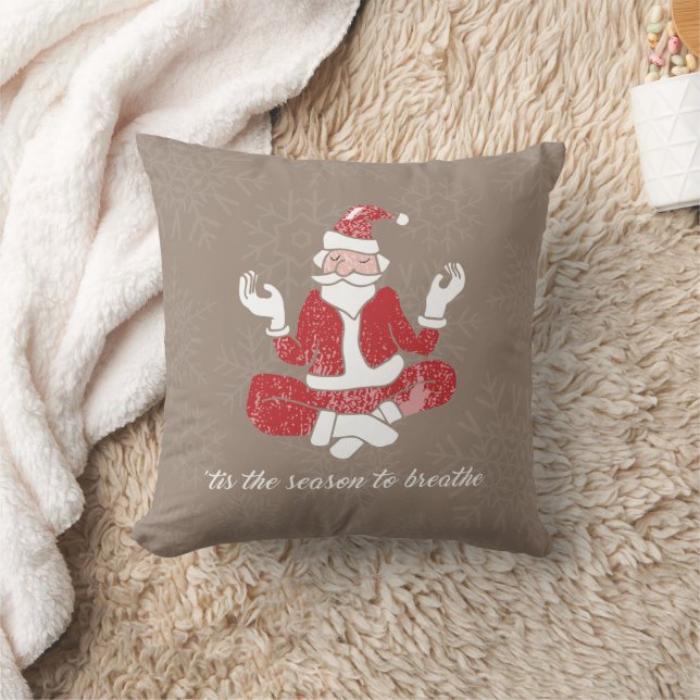 Almofada Apenas Respire Yoga Santa (Cobertor)