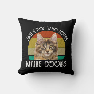 Almofada Apenas Um Menino Que Ama Maine Coons