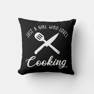 Almofada Apenas Uma Menina Que Adora Cozinhar