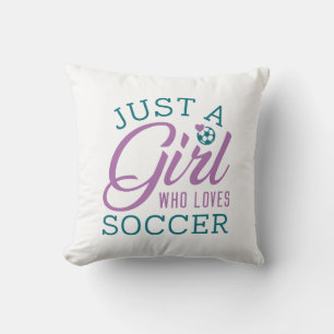 Almofada Apenas Uma Menina Que Ama Futebol