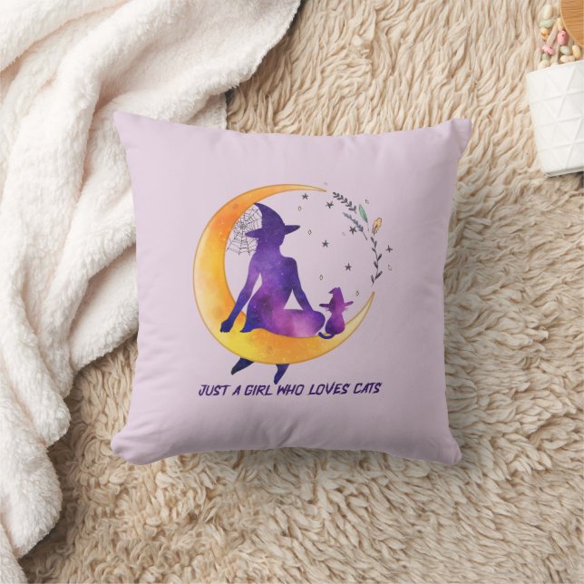 Almofada Apenas Uma Menina Que Ama Gato (Cobertor)