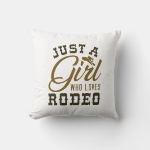 Almofada Apenas Uma Menina Que Ama O Rodeo