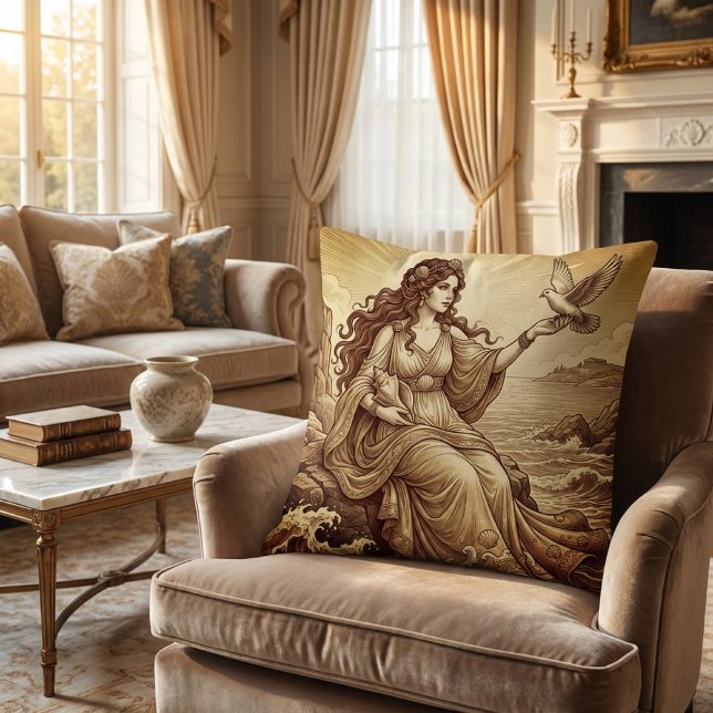 Almofada Aphrodite Greek Goddess (Criador carregado)