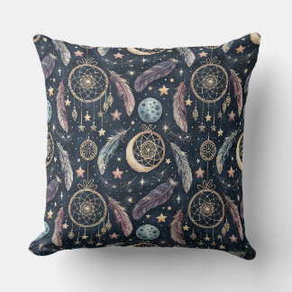 Almofada Apoio Celestial de Sonhos & Padrão de Arte Noturna