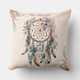 Almofada Apoio de Capa de Boho Sonho Personalizado Nome