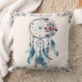 Almofada Apoio de Capa de Boho Sonho Personalizado Nome