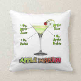 Almofada Apple Martini Cocktail recebe arte