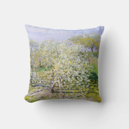 Almofada Apple Trees in Bloom (por Claude Monet)
