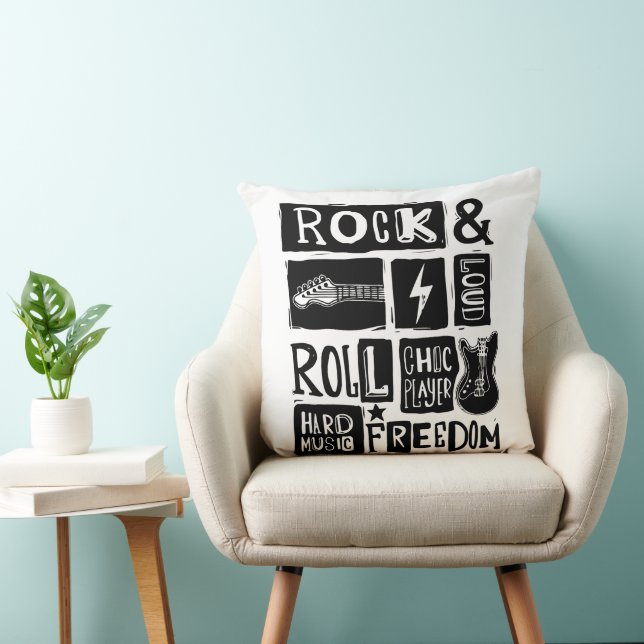 Almofada Apreciação do Rock & Roll Music Lover (Cadeira)
