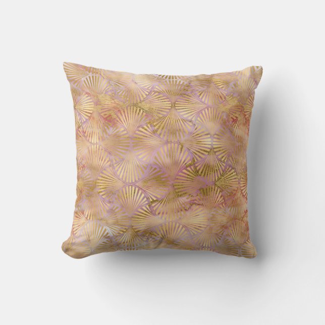 ALMOFADA APRICOT ART DECO MARBLE CUSHION (Frente)