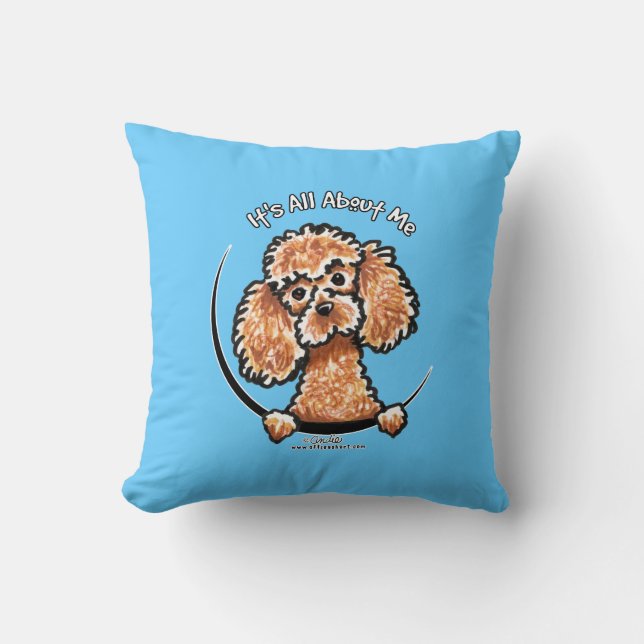 Almofada Apricot Toy Miniature Poodle IAAM (Frente)