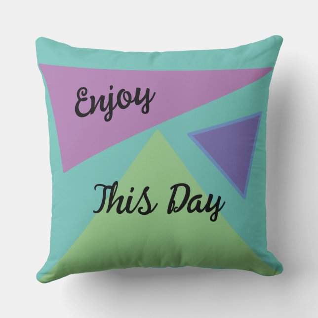 Almofada Aproveite este Travesseiro decorativo de Dia (Verso)