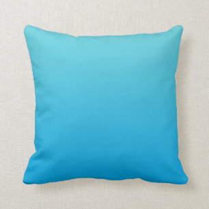Almofada "Aqua Ombre azul"