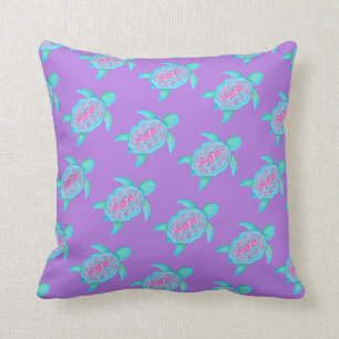 Almofada Aqua roxo travesseiro modelado do coxim da arte da