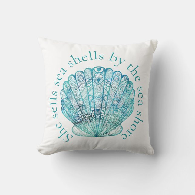 Almofada Aqua Sea Shell (Frente)