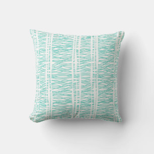 Almofada Aqua tribal do weave/travesseiro decorativo verde