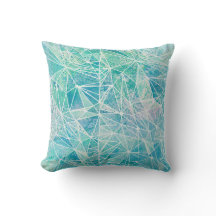 aquamarina com espaço de geometria branca