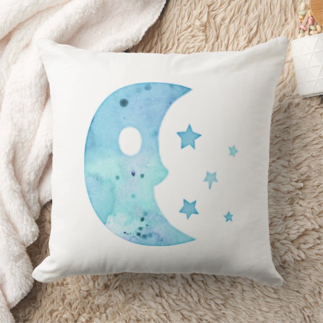 Almofada Aquarela Amor Você Até a Lua E Volta (Cobertor)