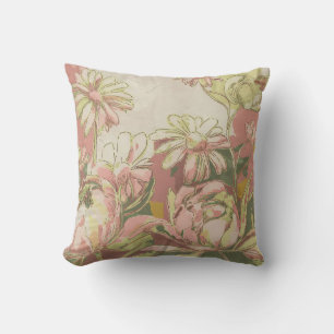Almofada Aquarela Daisy Garden Primavera Pastel