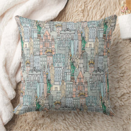 Almofada Aquarela de Nova York