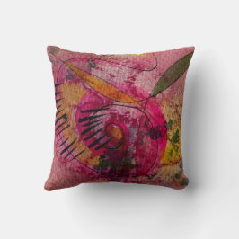 Almofada Aquarela E Abstrato De Tinta Belas Artes