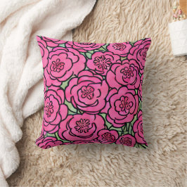 Almofada Aquarela Flores Rosa