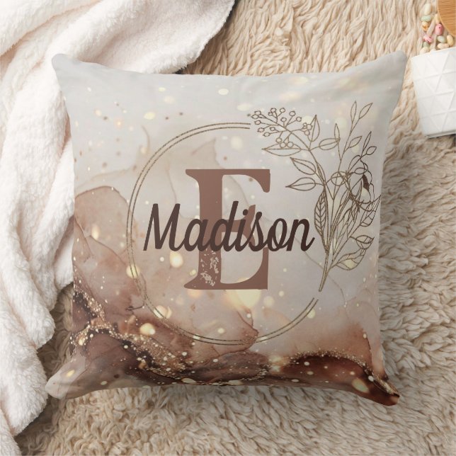 Almofada Aquarela Marmoreada com Acentos de Largura (Cobertor)