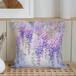 Almofada Aquarela Murmúrios de Wisteria