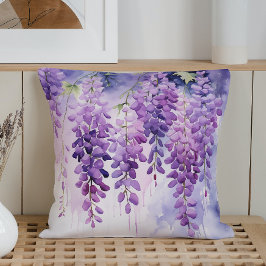 Almofada Aquarela Murmúrios de Wisteria