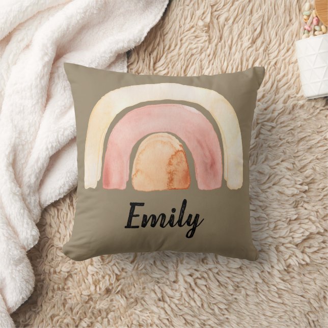 Almofada Aquarela Quente Arco-Íris (Cobertor)
