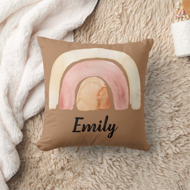 Almofada Aquarela Quente Arco-Íris (Cobertor)