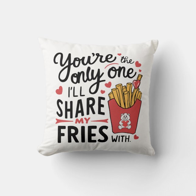 Almofada Aquele que eu vou compartilhar minhas fadas com Na (Frente)