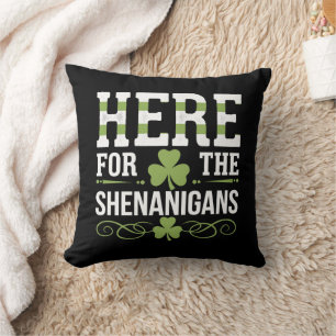 Almofada Aqui Para As Travessuras Irlandês Irlanda St. Patr