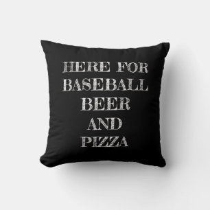 Almofada Aqui Para O Beisebol, Cerveja E Pizza
