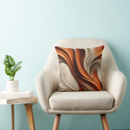 Almofada Ar Dourado – Abstrato de Cobre e Bronze