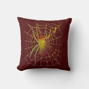 Almofada aranha de arte respingada